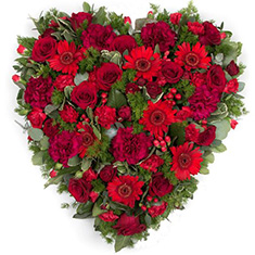 Loose Red Funeral Heart