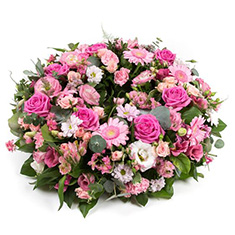 Pink Funeral Wreath
