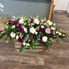 Pink &amp; lilac Casket Spray