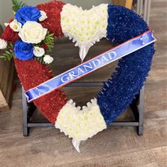 Open funeral heart RWB