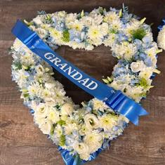 DELICATE FLORAL OPEN HEART